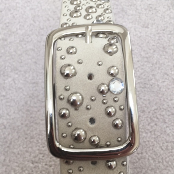 Leather Rhinestone Belt - Picture 3 of 11